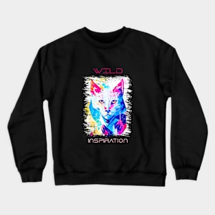 Lynx Wild Nature Animal Colors Art Painting Crewneck Sweatshirt